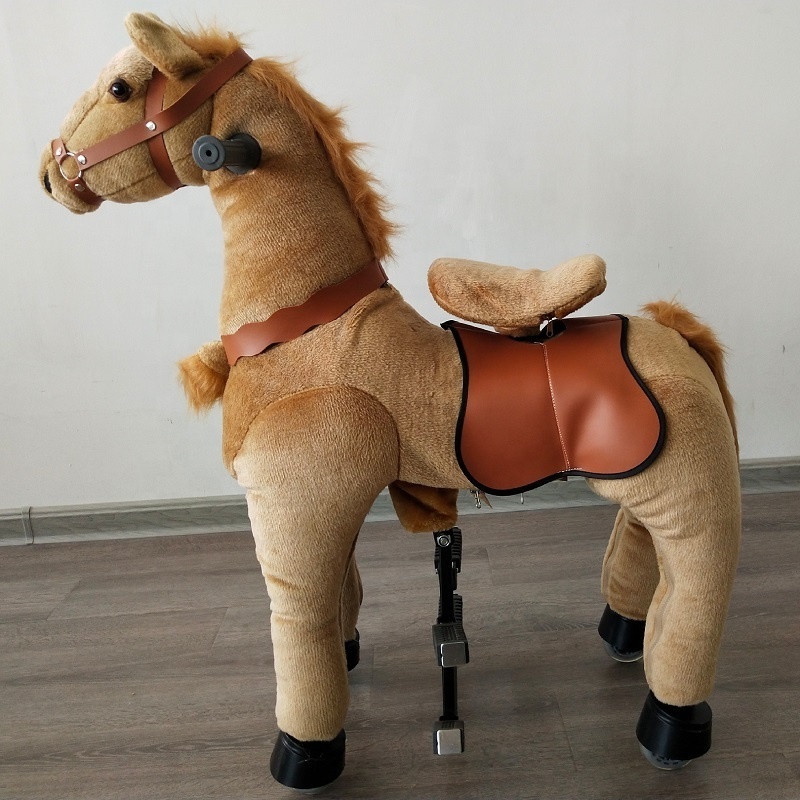 Unicorn ride on horse mechanical pony rider walking pony toy on promotion