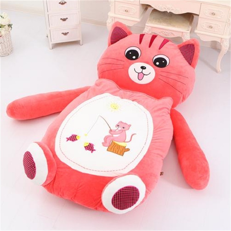 2021 New Hotsale Design Soft Monkey Bear Frog Ladybug Portable Plush Baby Toy Pillow Sofa Bed Sleep Bag