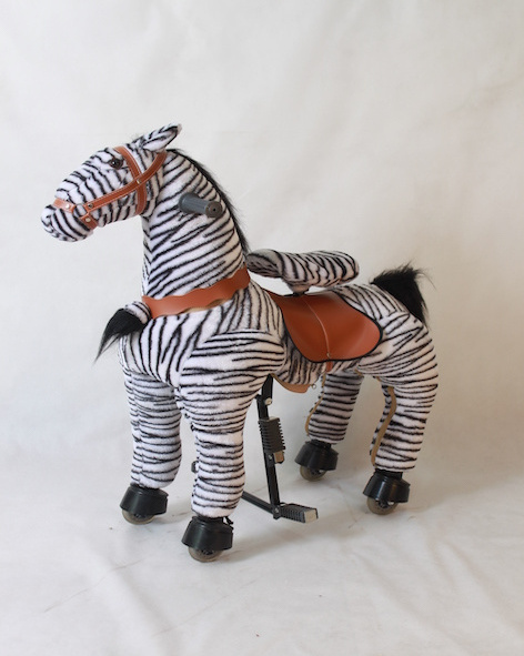 Rental Business Plush Material Lion Featured Kids and Adult Mechanical Ride On Toy Animal Ride Pony Horse Cycle