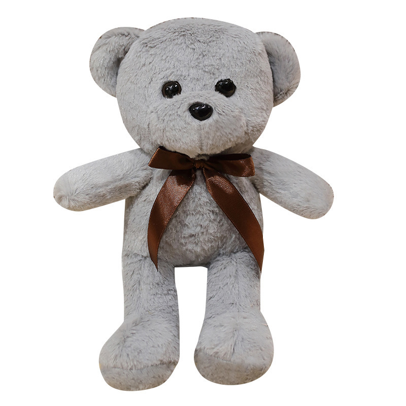 custom 30cm cute teddy bear plush toy for crane machine plush doll stuffed bear animal toy