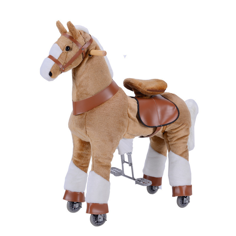 Best selling Cheap CE/EN71 lovely mechanical pony horse toy for children rocking horse for rental commercial christmas gift