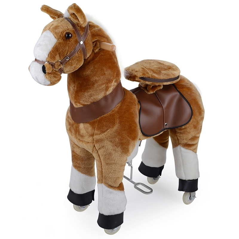 PonyFunny Ride on toy horse  mechanical horses plush toys lol unicorn playground equipment ride on animal toys