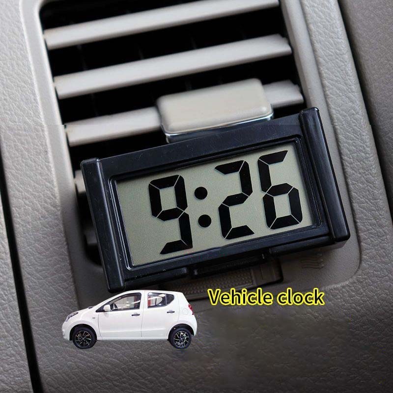 Mini Car Clock Car Truck Dashboard Time Convenient Durable self-adhesive stand Car electronic digital clock Auto accessories