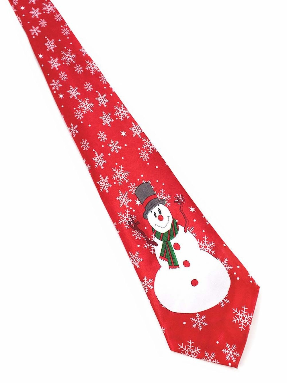 European and American design printed tie Christmas decorations Holiday printed Christmas tie party accessories