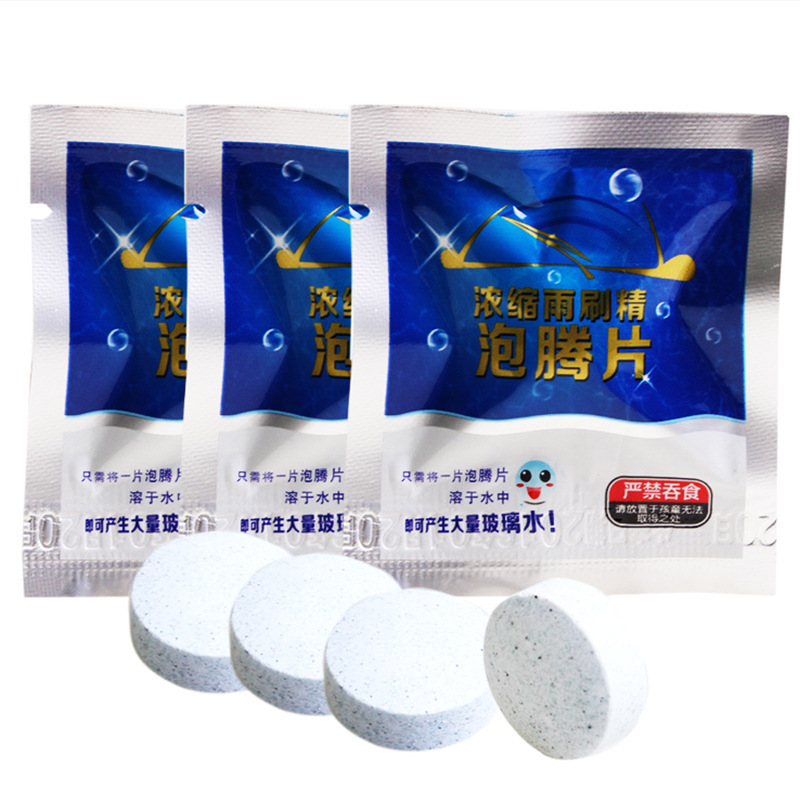 Car car glass water pill effervescent sheet wiper fine solid wiper compressed boiling sheet wiper auto parts