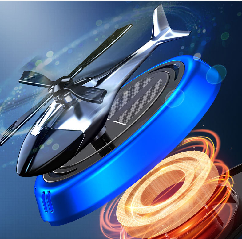 Car Perfume Helicopter Solar Car Perfume Diffuser Replaceable Aromatherapy Solar Energy Perfume auto spare parts