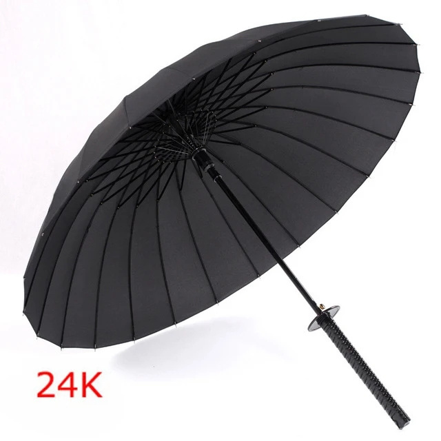 Taobao hot selling straight samurai sword umbrella individuality creative sun protection UV shade umbrellas