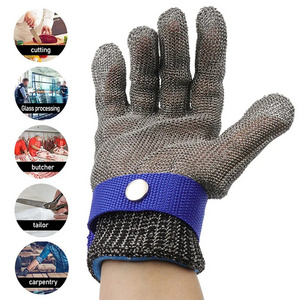 Stainless Steel Gloves Anti-cut Wear-resistant Slaughter Gardening Hand Protect Working Gloves Metal Mesh Butcher Kitchen Gloves