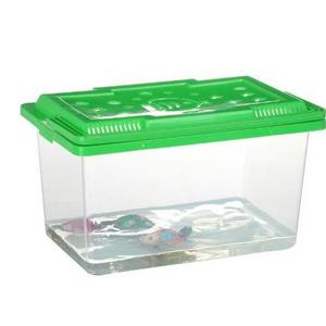 Stall small goldfish box small turtle plastic children carrying small fish tank  transparent small fish tank household