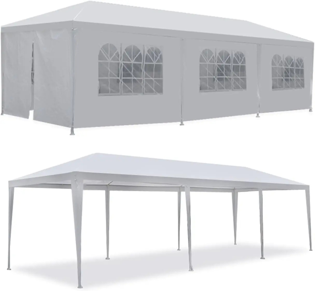 10 x20/30 Outdoor Gazebo White Canopy with sidewalls Party Wedding Tent Cater Events Pavilion Beach BBQ gazebo pergola