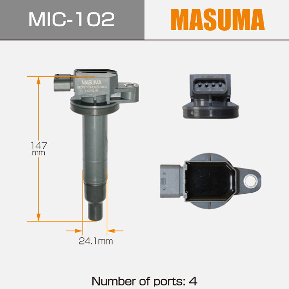 MIC-102 Auto Engine parts Ignition Coil For TOYOTA YARIS 90080-19021 90919-02229 9091902240 90919-02240 90919-02265 90919-T2003