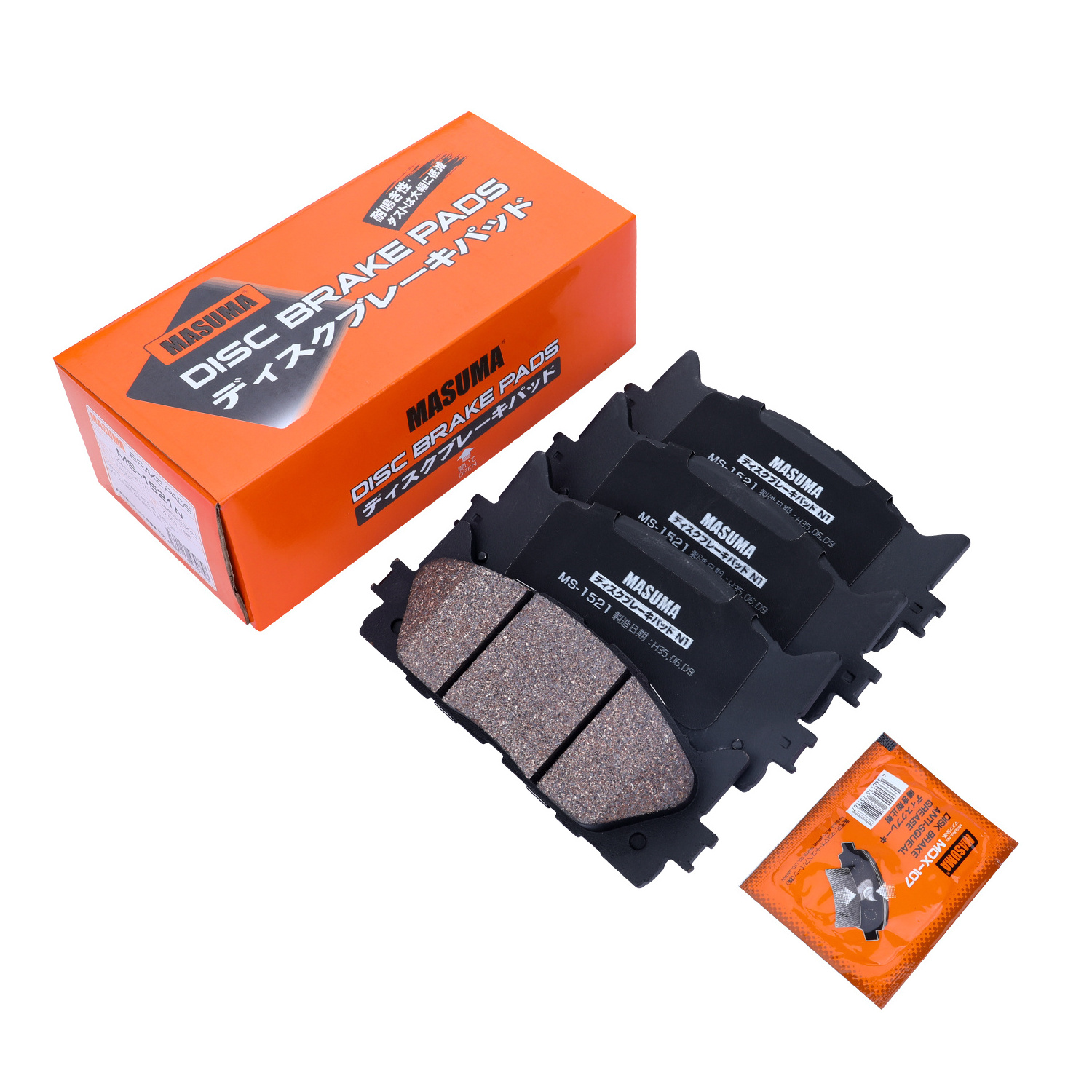 MASUMA MS-1521 Ceramic Spare Parts Auto Brake Pads Manufacturer Cars Spare Parts Systems Brake Pads Manufacturer