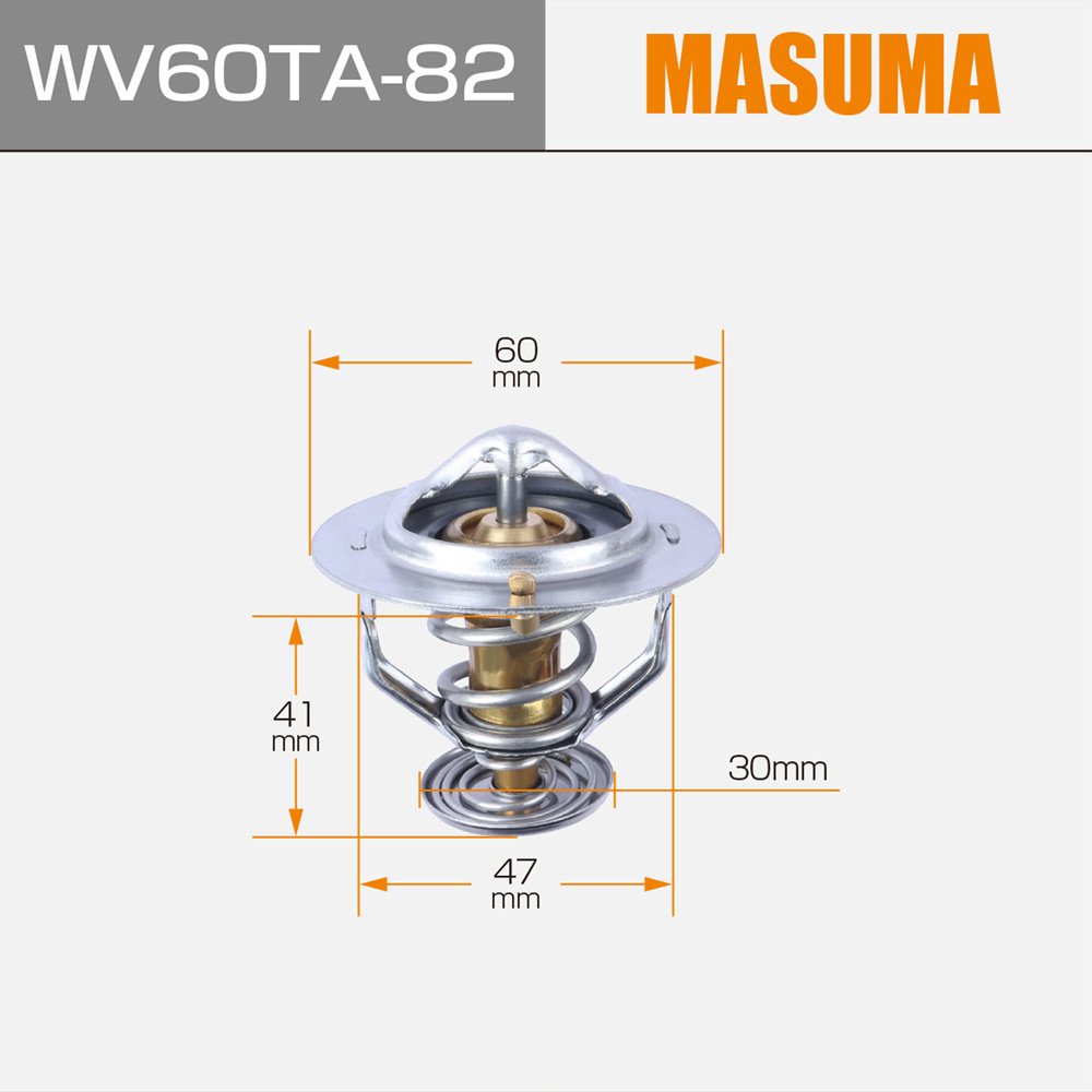 WV60TA-82 MASUMA Thermostat Accessories auto car thermostatic 90916-03118 90916-03097 for TOYOTA DYNA KDY220