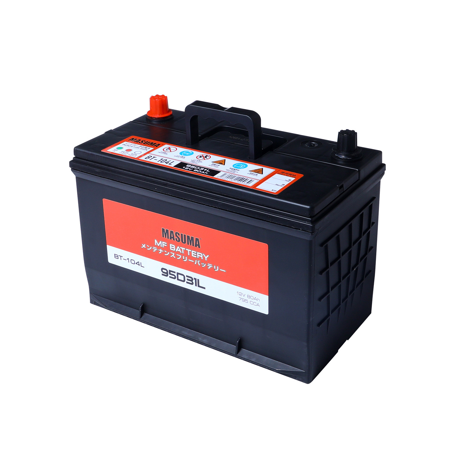 BT-104L Japan MASUMA Auto batteries 12V 80AH Long life Maintenance Car starting auto battery