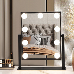 Hollywood vanity mirror with light bulb 360o rotatable desktop LED vanity mirror