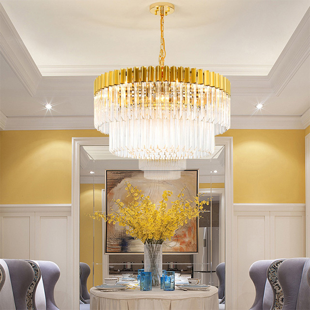 luxury modern large crystal chandeliers pendant lights for home