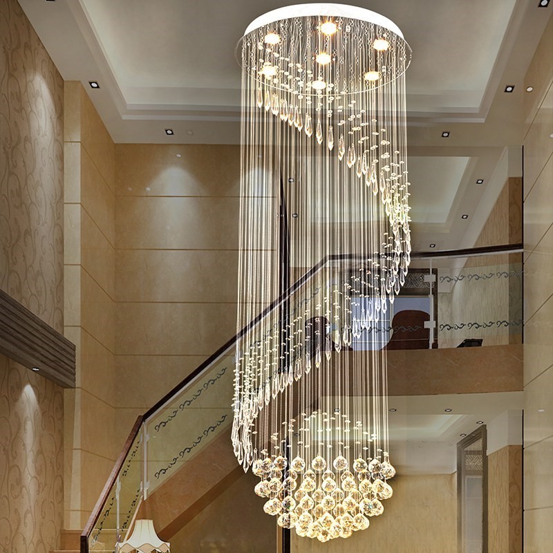 luxury modern classic hotel application lobby flush mount crystal chandeliers