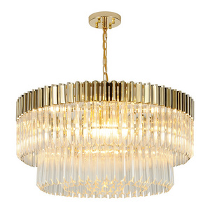 luxury modern large crystal chandeliers pendant lights for home