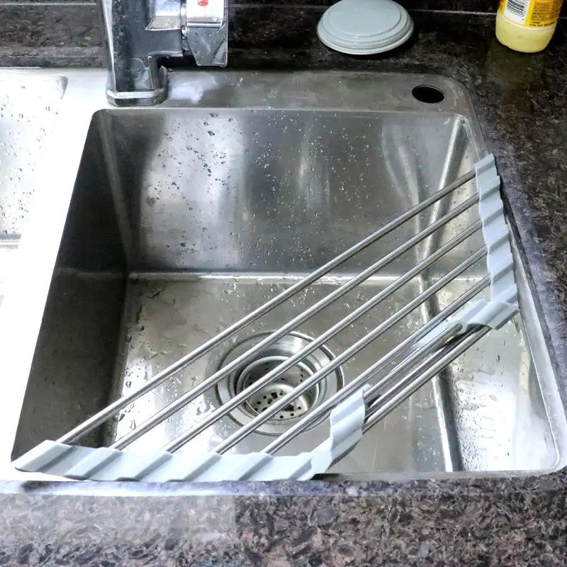 ODM/OEM Household goods Sink Faucet Drain Stainless Steel Triangle Sink Storage Rack