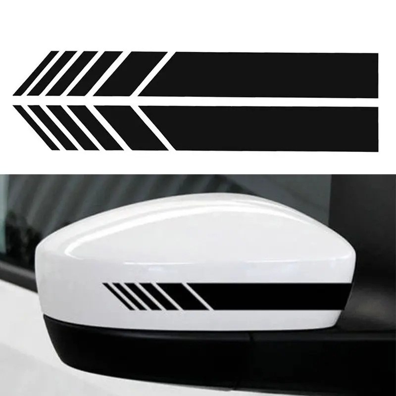 Auto Car Body Vinyl Sticker Reflection Rear View Mirror Side Decal Stripe stripe Sticker Removable