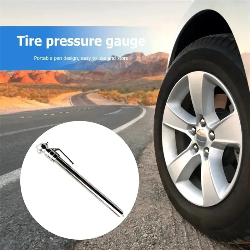 RTS High Quality Car Tire Air Pressure Test Meter Portable Pen Pressure Gauge Tester