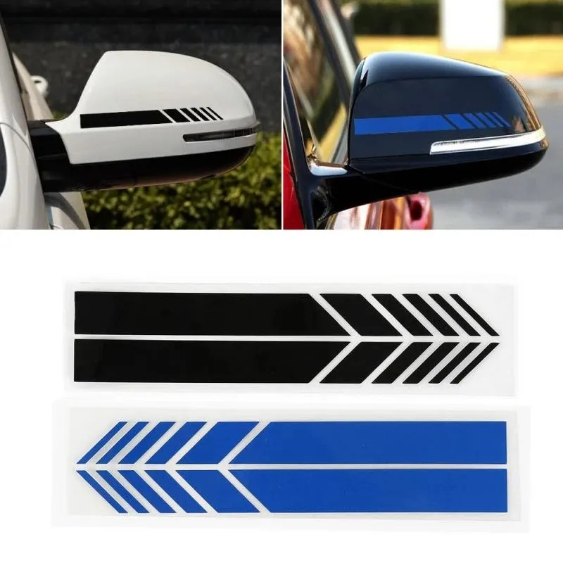 Auto Car Body Vinyl Sticker Reflection Rear View Mirror Side Decal Stripe stripe Sticker Removable