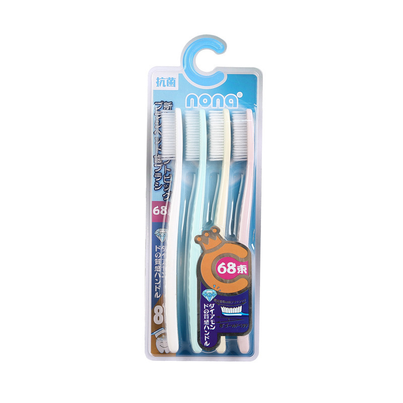 Factory Direct adult long head toothbrush 4 comfortable soft oral cleaning