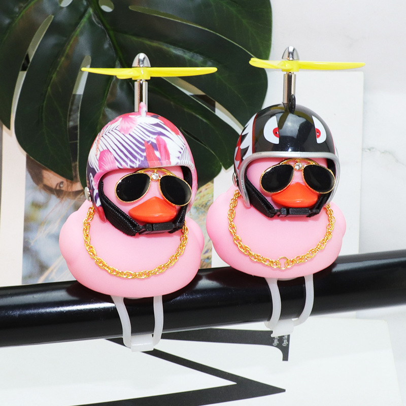 RTS YDM helmet broken wind pink duck car pink yellow duck lovely car accessories car interior decoration