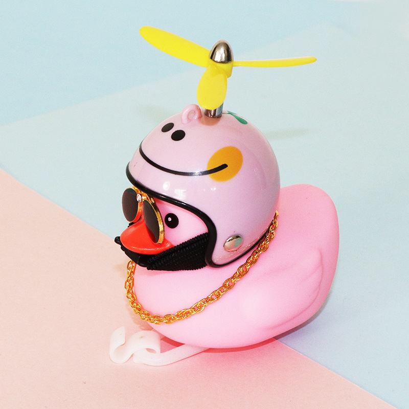 RTS YDM helmet broken wind pink duck car pink yellow duck lovely car accessories car interior decoration