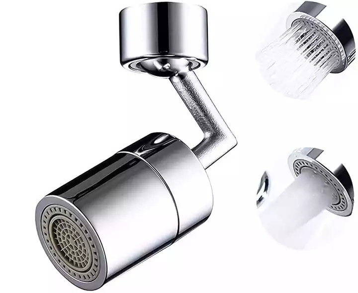 RTS Big Angle Dual Function Two Outlet Mode 720 Degree Swivel Sink Kitchen Faucet Aerator Sprayer Head splash filter faucet