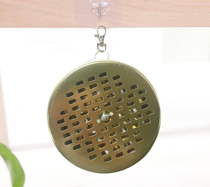 RTS Hot sale Summer portable hanging outdoor stainless steel camping mosquito coil base with cover