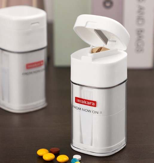 YDM Multifunctional New Product Medication Pill Crusher 3 In 1 With Pill Case Tablet Cutter Crusher Storage Box