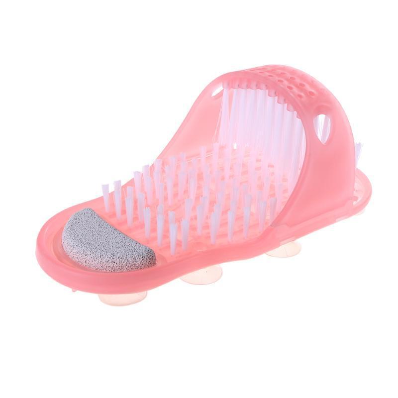 2023 RTS YDM Foot Washer Shower Brush Massager Slippers Foot Bathroom Products Foot Care Checked Plastic Bathroom Shoes Pumice Stone