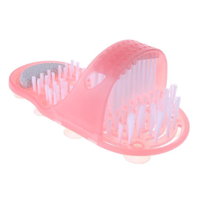 2023 RTS YDM Foot Washer Shower Brush Massager Slippers Foot Bathroom Products Foot Care Checked Plastic Bathroom Shoes Pumice Stone