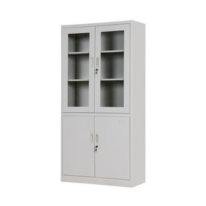 Hot Sale Office Storage Cabinet Customized Steel Cupboard Metal Cabinet Filing Cabinet with 3 Shelves