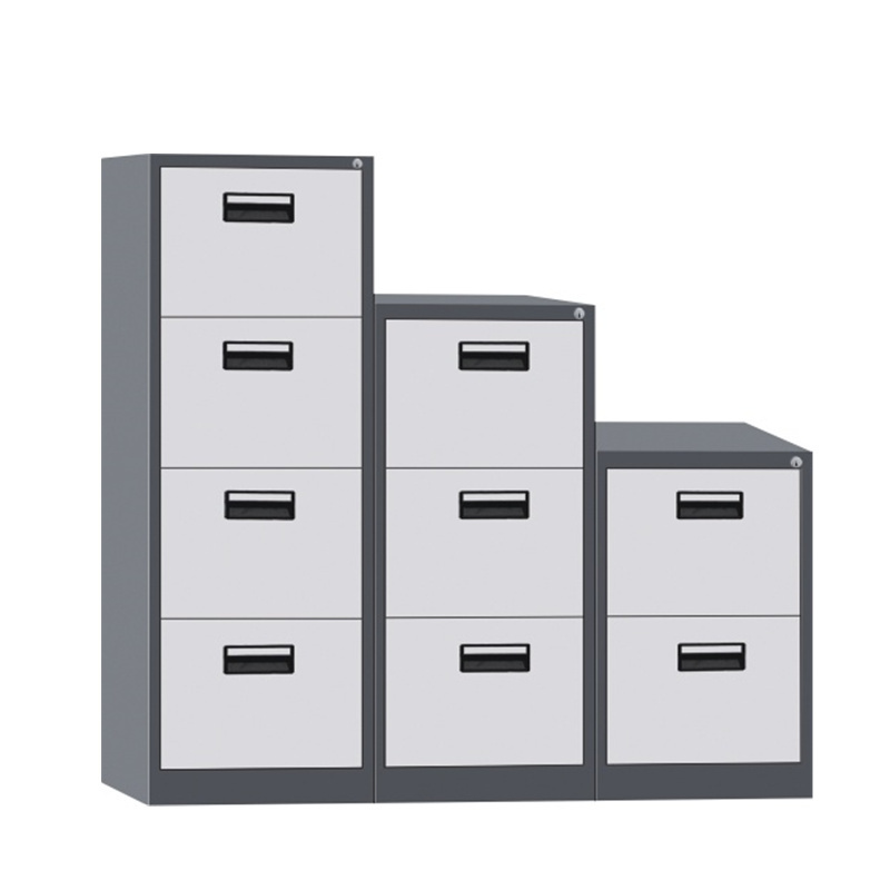 Customized Office Steel Storage Lateral File Cabinet Vertical Metal 4 Drawer Filing Steel Cabinet