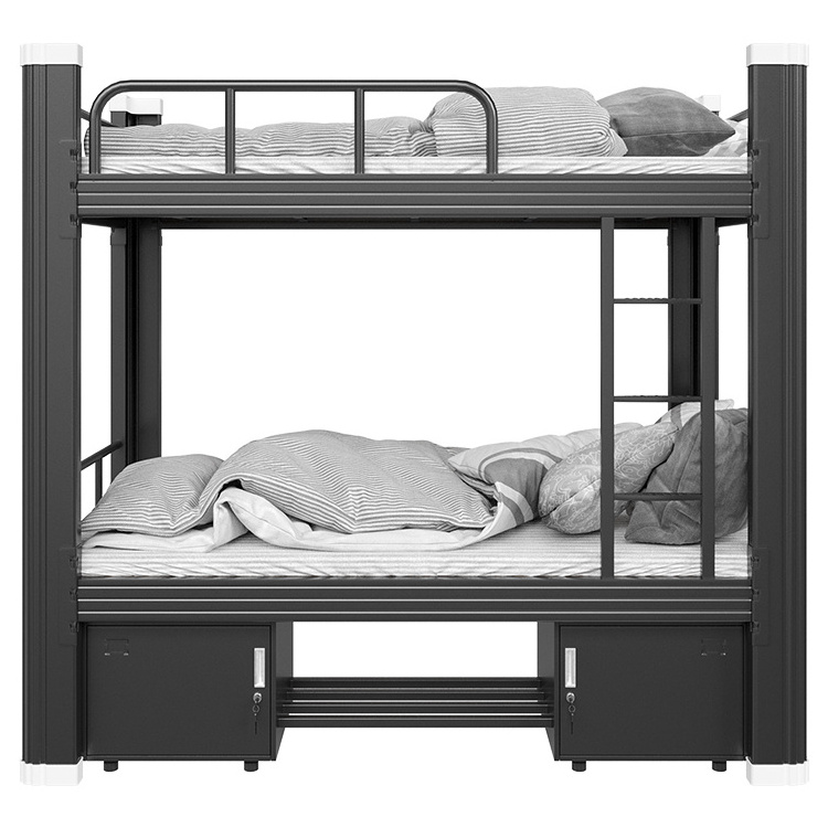 Adult Student Black White Colorful Tube Bed King Size Bed Stairs Bunk Beds