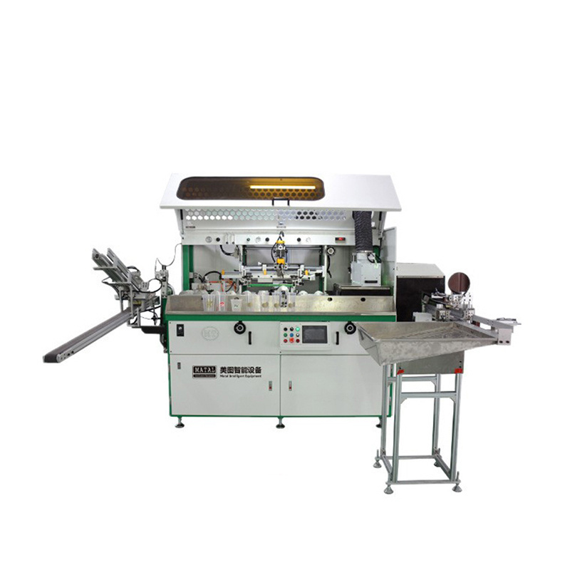 Automatic Monochrome Screen Printing Machine for Bottles Multi-Function  Automatic Flame Treatment PLC Hot Stample Machine