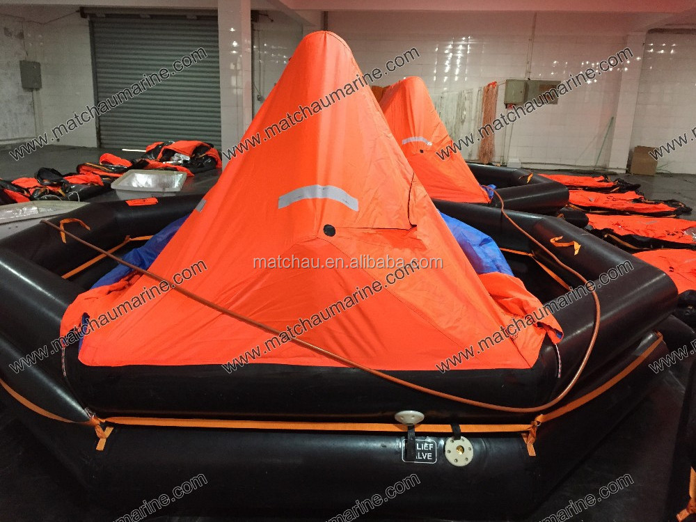 High Quality 20 Persons Throw Type Inflatable Life Raft