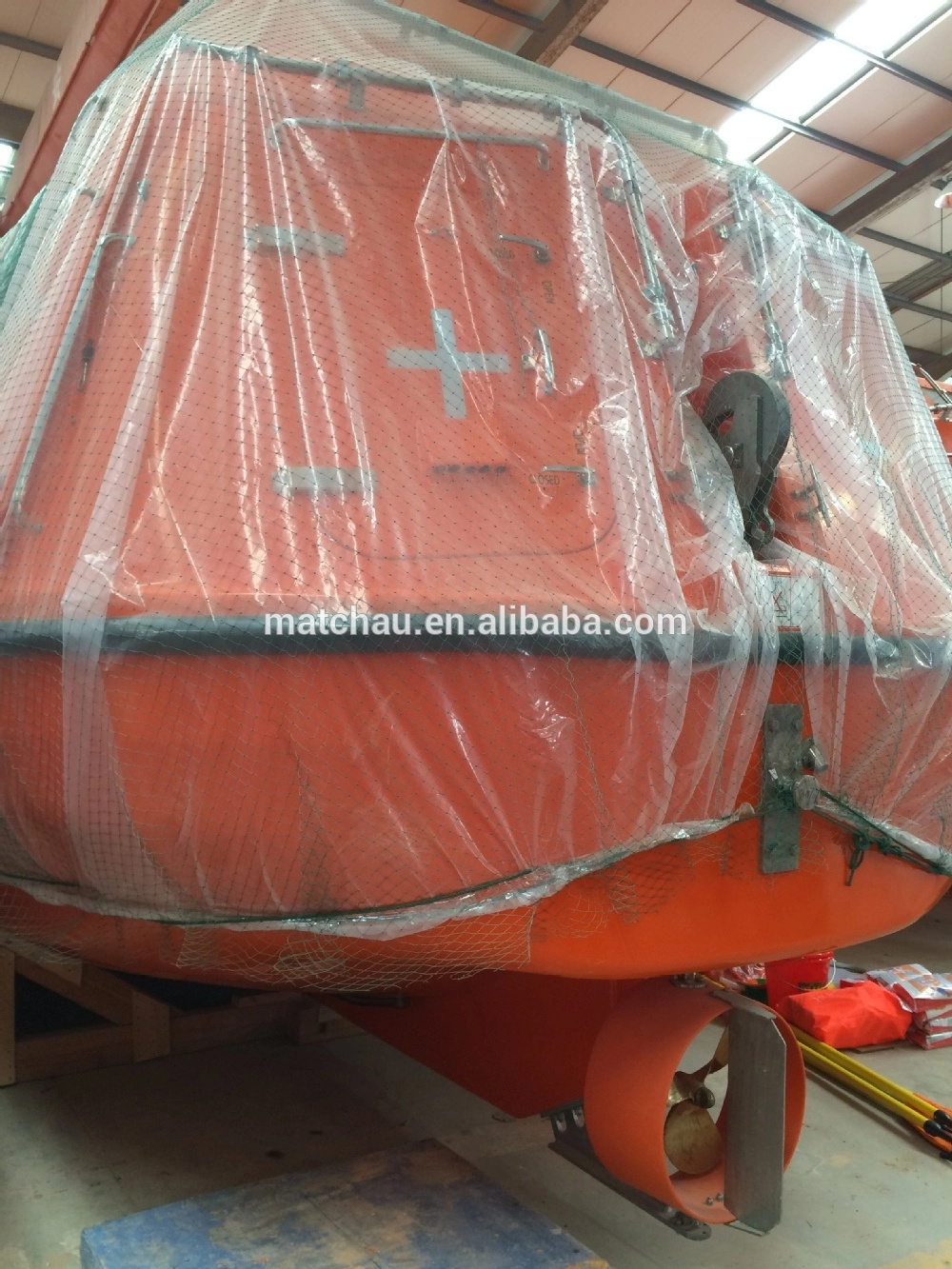 Marine Life Boat Used Totally Enclosed Lifeboat with Davit Price for Sale Lifesaving