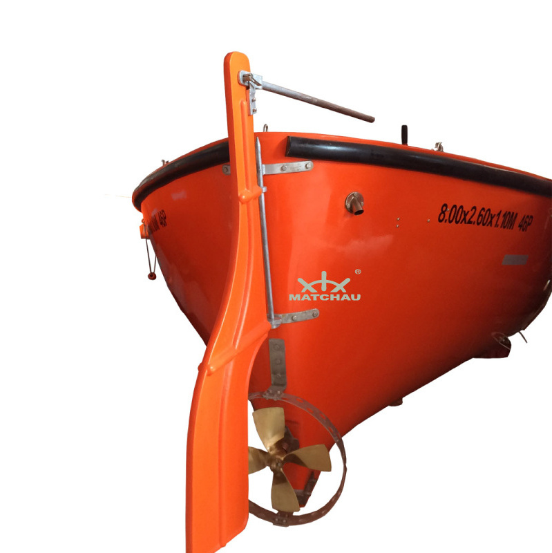 SOLAS Regulations Marine GRP Material Open Type FRP Lifeboat