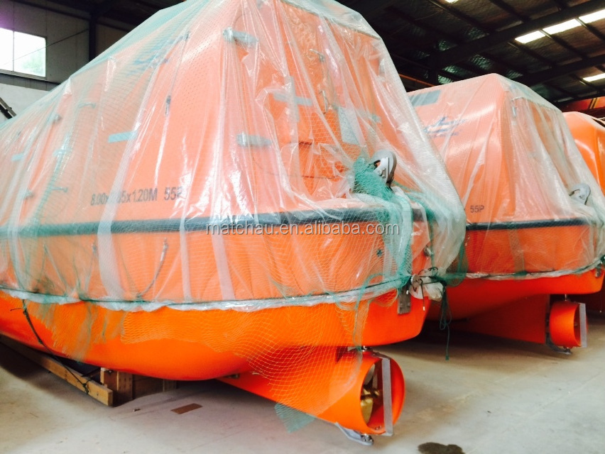 Solas Marine Emergency Rescue Boat Free Fall Life Boat Partially Enclosed Life Boat