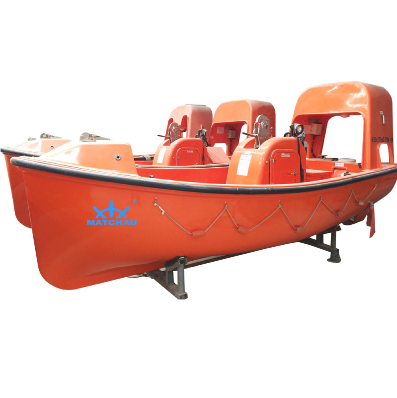 widely used 4.5M 6P fast frp rescue boat for sale