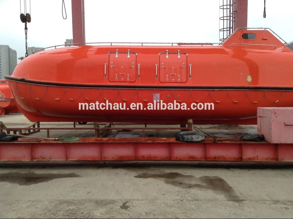 Marine Life Boat Used Totally Enclosed Lifeboat with Davit Price for Sale Lifesaving