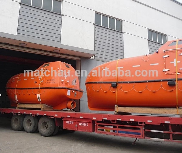 Marine Life Boat Used Totally Enclosed Lifeboat with Davit Price for Sale Lifesaving