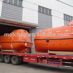 Marine Life Boat Used Totally Enclosed Lifeboat with Davit Price for Sale Lifesaving