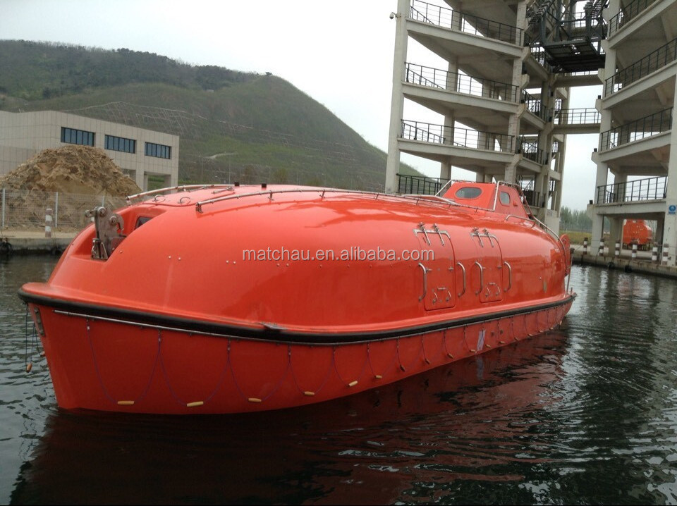 Solas Marine Emergency Rescue Boat Free Fall Life Boat Partially Enclosed Life Boat