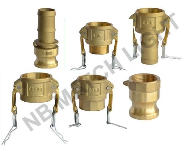 China Manufacturing Sand Casting Brass Camlock Hose Adaptors