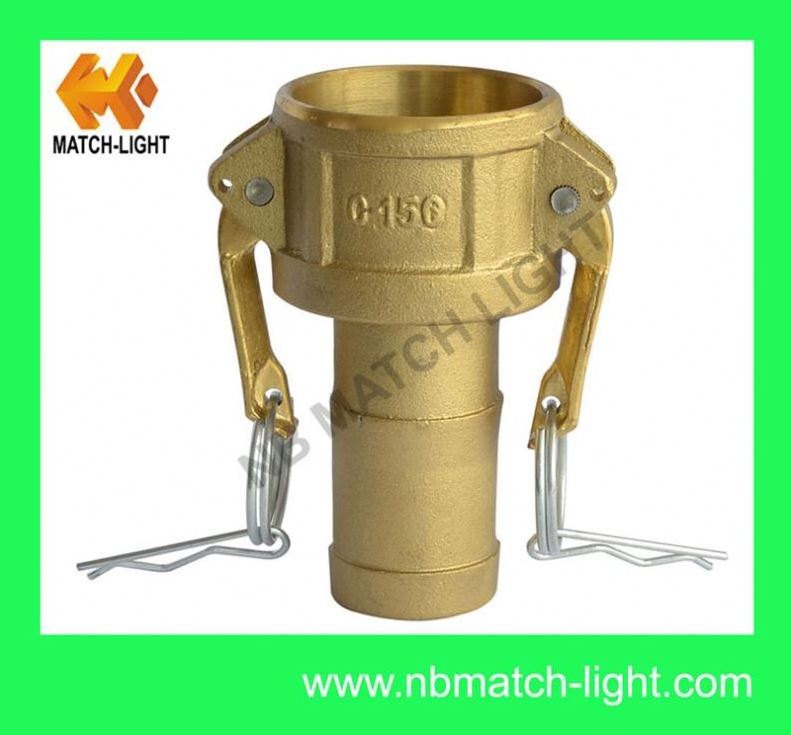 China Manufacturing Sand Casting Brass Camlock Hose Adaptors