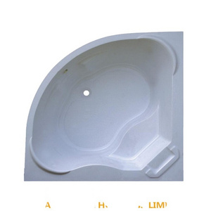 one person acrylic cheap fiberglass corner bathtub with seat